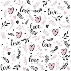 Imagem de Papel de Parede Ramos Love Girl