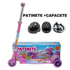 Imagem de Patinete Para Crianças 6 7 8 Anos Ajusta Altura Até 75cm - Dm Toys