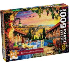 Imagem de Quebra Cabeça Puzzle 500 P MINI ENTARDECER NA VINICOLA Grow