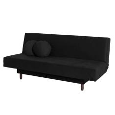 Imagem de Sofá-Cama Casal 3 Lugares Jimmy Suede Preto