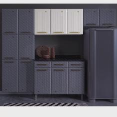 Imagem de Armário de Cozinha Aéreo 3 Portas Diamante Telasul