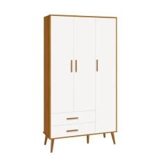 Imagem de Guarda Roupa Infantil 3 Portas Isis Branco Acetinado Savana - Reller