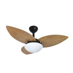 Imagem de Ventilador De Teto Infinity Lótus Preto 3 Pás Freijó 220V+Controle 102
