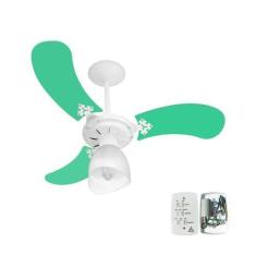 Imagem de Ventilador Teto Super Baby Colors 3 Pás Mdf Branco/Verde 220V - Venti-
