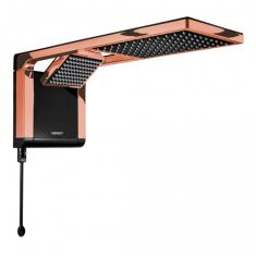 Imagem de Chuveiro Lorenzetti Acqua Duo Ultra Eletrônico Preto Rose Gold 220V