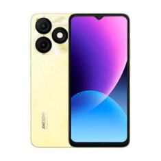 Imagem de Celular Itel A50 Tela 6.6" HD 3GB RAM 64GB/128GB ROM Dual sim Octacore Versão Global (Dourado, 128, GB)