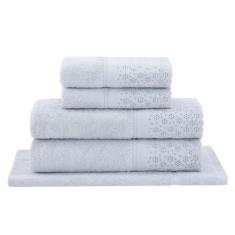 Imagem de Jogo de Toalhas Buddemeyer Lovely Banho Cinza 5 peças