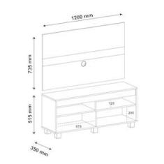 Imagem de Rack com Painel para TV 47 Polegadas Cross 120 cm 