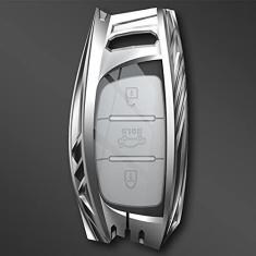 Imagem de TPHJRM Capa da chave do carro em liga de zinco, adequado para Hyundai I10 I20 I30 HB20 IX25 IX35 IX45 TUCSON Avante