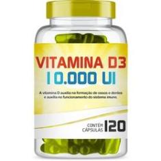 Imagem de Vitamina D3 10.000 Ui com 120 Capsulas