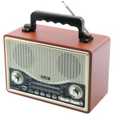Imagem de Caixa De Som Bluetooth Usb Sd Rádio Fm Bege El1706bt