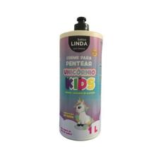 Imagem de Creme Pentear Unicórnio Kids Papaya-Extrato Algodão 1L - Sallon Linda