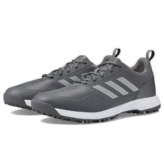 Imagem de adidas Tênis de golfe masculino Tech Response 3.0 Spikeless, Cinza quatro/prata metálico/ouro solar, 39