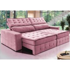 Imagem de Sofá Retrátil e Reclinável 3,15m Cama inBox Big Puffer. com SoftGel D40 Velupluma