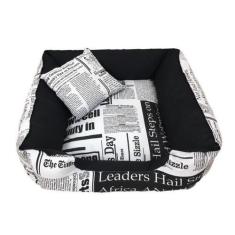 Imagem de Cama Pet Cachorro Gato 60 X 60 Cm Com Zíper Jornal - Billa Pet