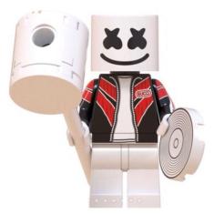 Imagem de Boneco Blocos De Montar Dj Marshmello Dark Blue Jacket - Mega Block To