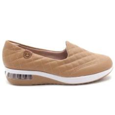 Imagem de Tênis Modare Slip On Comfort Gel Matelassê Feminino Bege