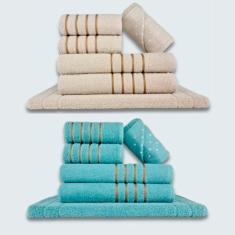 Imagem de Jogo De Toalhas 12 P? S Cole??O Montreal 100% Algod? O Bg + vd