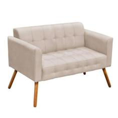 Imagem de Namoradeira Anna - Suede - Palladium Decor Cor Bege