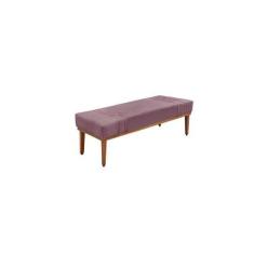 Imagem de Recamier Calçadeira Decorativo Gênova 1,40 Cm Veludo Roxo - Montanaris