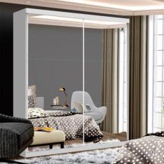 Imagem de Guarda Roupa 2 Portas De Correr E 3 Espelhos Minastex