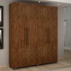 Imagem de Guarda Roupa 4 Portas Master Benetil Moveis Avelã/Ipe