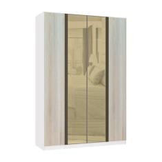 Imagem de Guarda Roupa 4 Portas 3 Gavetas 159,2 Cm Com Vidro Reflecta Bronze Pri