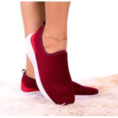 Imagem de Tênis Meia Básico Casual Feminino Calce Facil - Anabe Calçados, Marsal