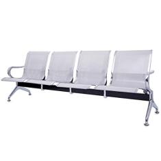 Imagem de Cadeira Longarina Cromada 4 Lugares