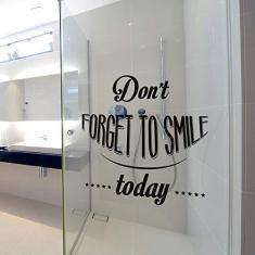 Imagem de Adesivo de Banheiro Don`t Forget to Smile Today.
