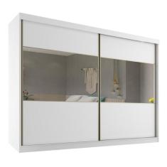 Imagem de Guarda Roupas Casal Com Espelho 2 Portas De Correr 6 Gavetas