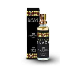 Imagem de Perfume Masculino Fast Car Black Amakha Paris 15ml Para Bolso