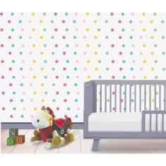 Imagem de Adesivo Quarto Menina Bolinha Coloridas 5 Cm 160 Un