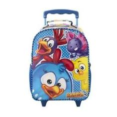 Kit Mochila Escolar Infantil Brancoala Games Rodinhas Tam G