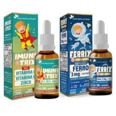 Imagem de Imunitrix (Vitamina C, Vitamina D, Zinco) 30ml + Ferrix Ferro 3Mg Porç
