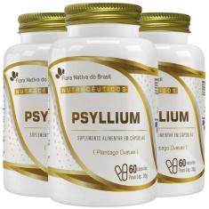 Imagem de KIT 3X PSYLLIUM 500MG 60 CáPSULAS - FLORA NATIVA 