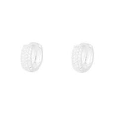 Imagem de Brinco Masculino Argola Estilo Neymar Zirconia De Prata 925