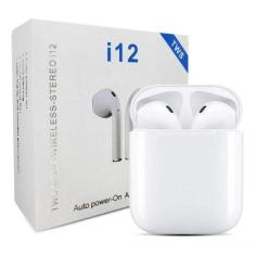 Imagem de Fone De Ouvido Sem Fio I12 Tws Bluetooth Com Touch Branco