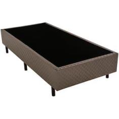 Imagem de Base Box para Colchão de Solteiro Biflex Ilhéus 39x88x188cm - Marrom