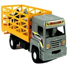 Imagem de Caminhão Boiadeiro Turbo + 4 Cavalos- Roda Livre - Diverplas