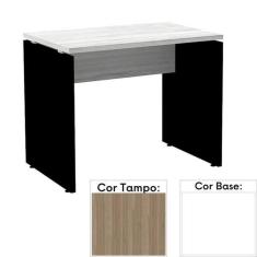 Imagem de Mesa De Escrit rio P  Painel Pe25 Em Mdp 134 X 60 Cm Cor Noce