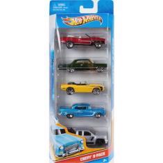 Imagem de Kit 5 carrinhos básicos sortidos hot wheels - mattel 1806
