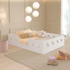 Imagem de Cama Infantil Montessoriana Mdf Branca - Cor: Branco