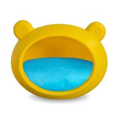 Imagem de Casa Cachorro E Gato Amarelo Almofada Dupla Face Ul/Bege P - Foster Pl