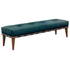 Imagem de Recamier Valentin Luxo Base Em Madeira Maciça Castellar Móbile Azul