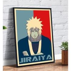 Quadro decorativo Poster Naruto Uzumaki Anime Desenho Arte com o