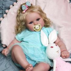 Imagem de Boneca Reborn Baby Doll JIZHI Lifelike de 20 polegadas com kit de alim