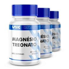 Imagem de Kit 3 Magnésio L-Treonato 300mg 60 Cáps (cada)