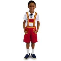 Imagem de Fantasia Alemã Clássica Infantil Com Camiseta E Suspensório - Masquera