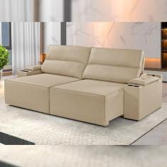 Imagem de Sofá Retrátil e Reclinável 5 Lugares 290cm M180 Yescasa Linho/Bege Escuro